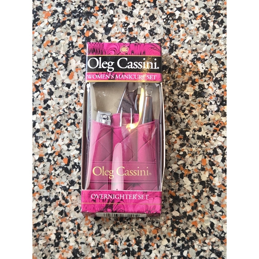 Vintage Oleg Cassini Women's Manicure Set The Overnighter Set New Travel Size